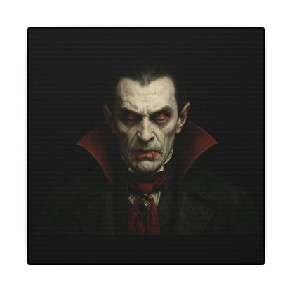 Vampire Portrait Canvas Wall Art – Gothic Dracula Print on Canvas