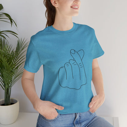 Minimalist Hand Sign Unisex Tee | Casual Everyday Wear | Perfect for Gift Givers