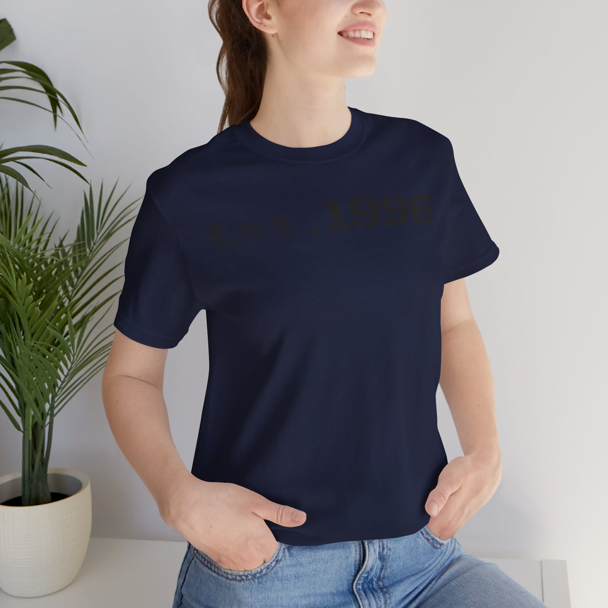 Established 1996 Unisex T-Shirt, Vintage Year Tee, Birth Year Gift, Casual Fashion, Personalized Graphic Tee - TRV