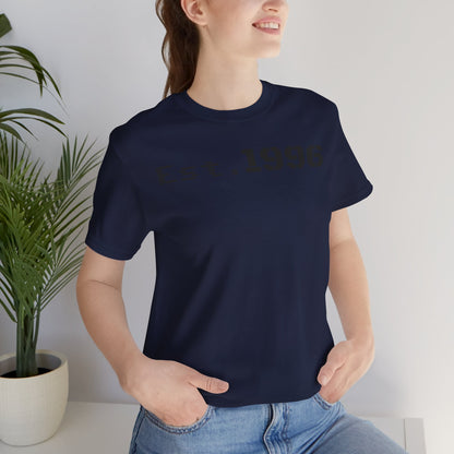 Established 1996 Unisex T-Shirt, Vintage Year Tee, Birth Year Gift, Casual Fashion, Personalized Graphic Tee - TRV