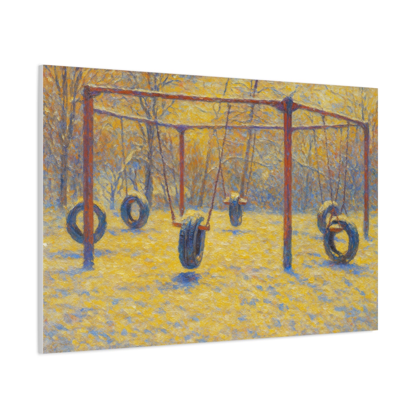 Playground Art Print, Family Room Decor, Nostalgic Wall Art, Kids Room Decoration, Gift for Parents, Children's Playroom - TRV