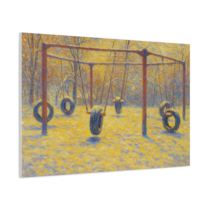 Playground Art Print, Family Room Decor, Nostalgic Wall Art, Kids Room Decoration, Gift for Parents, Children's Playroom - TRV