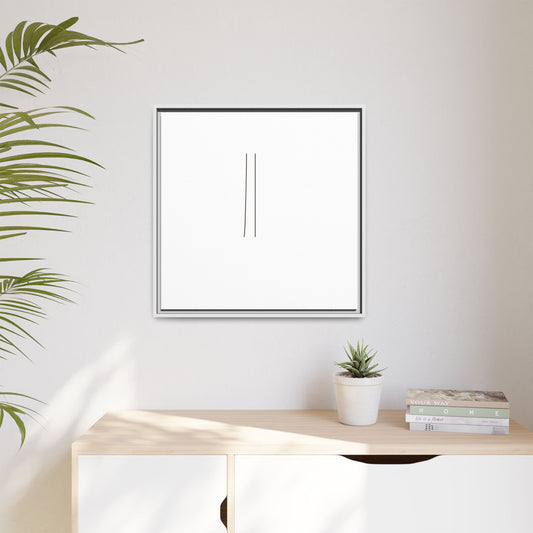Minimal Line Art | Matte Canvas Framed