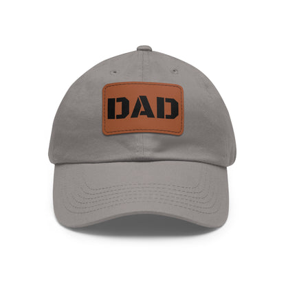 Stylish Dad Hat with Leather Patch | Perfect Gift for Fathers Day, Casual Wear, Dad's Birthday, Outdoor Activities