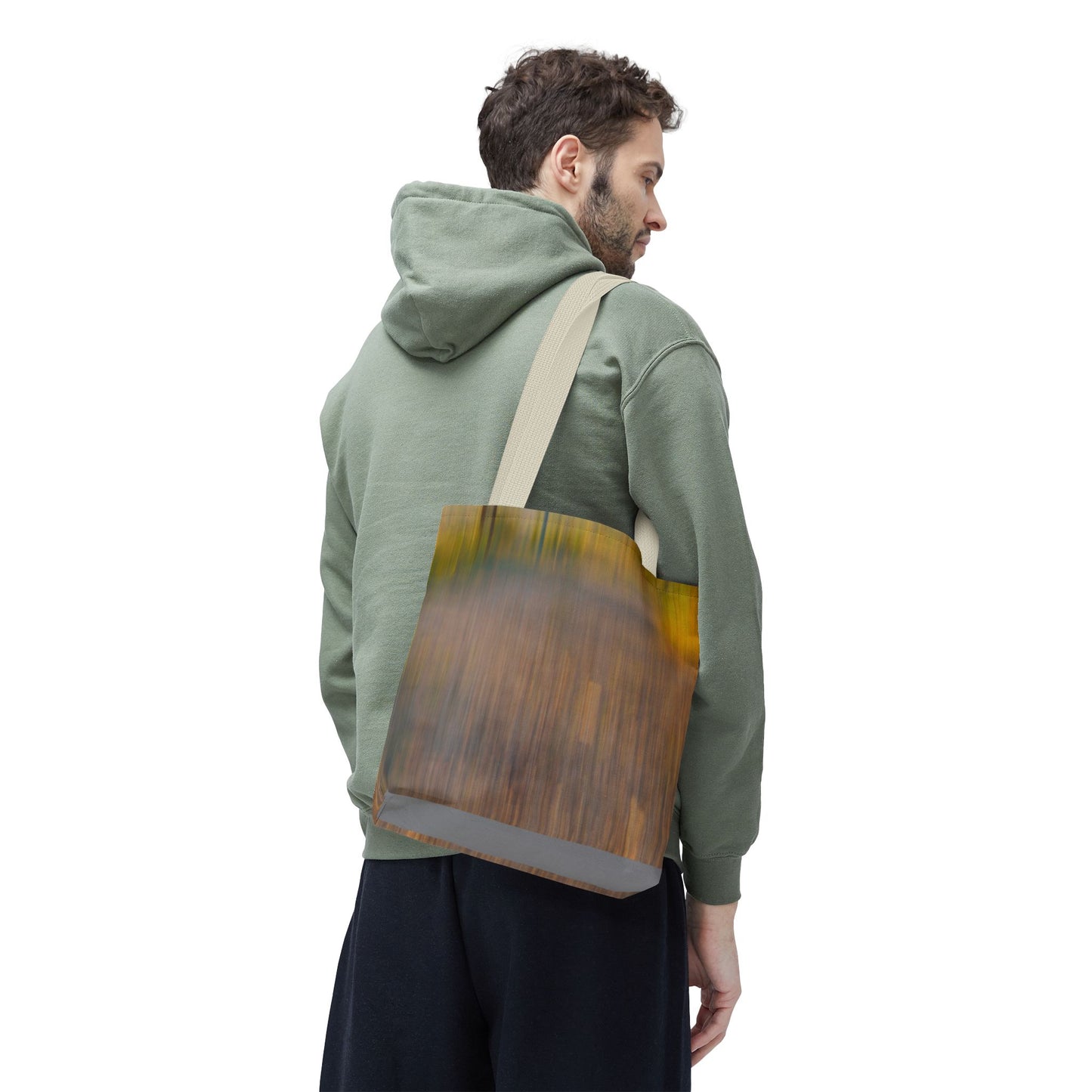 Abstract Art Tote Bag - Stylish and Eco-Friendly Diagonal Stripes for Everyday Use - TRV