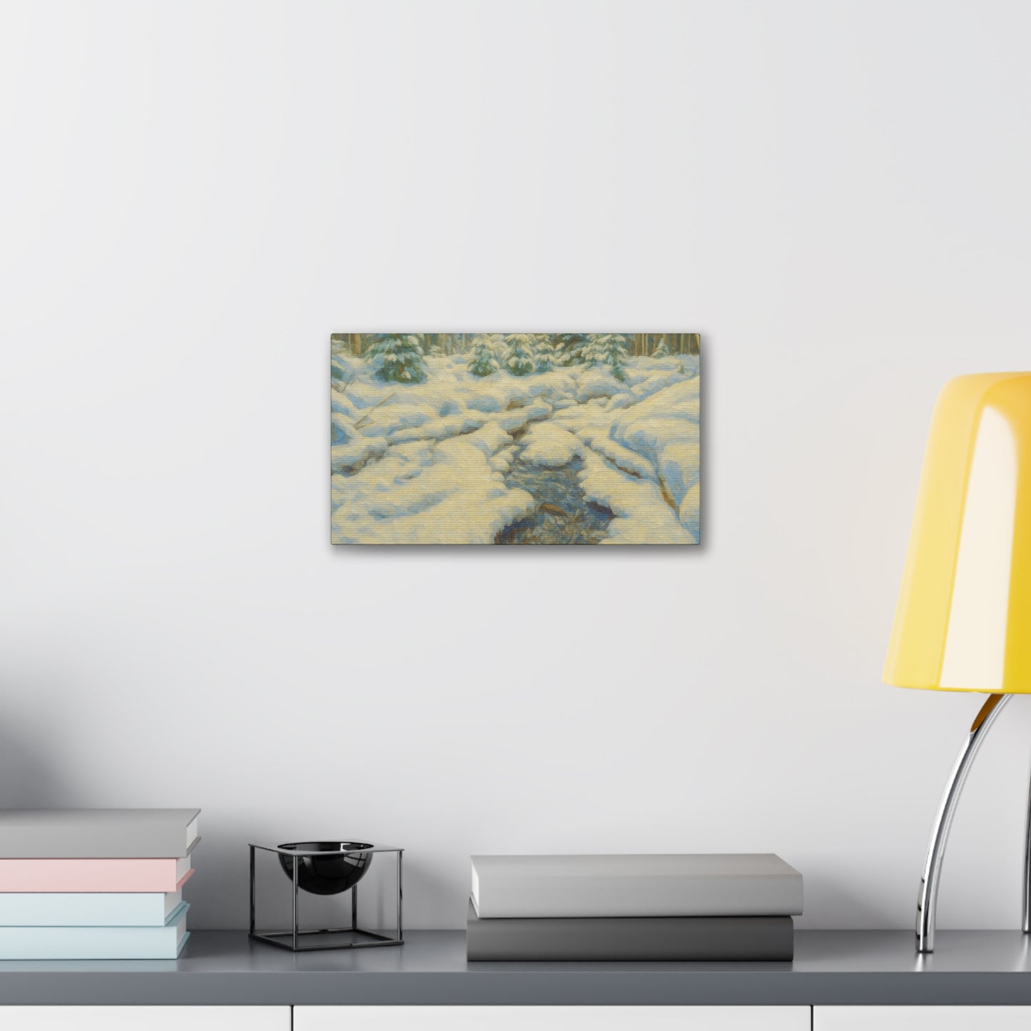 Winter Wonderland Canvas Art, Cozy Home Decor, Winter Landscape Wall Art, Nature Print, Holiday Gift Idea