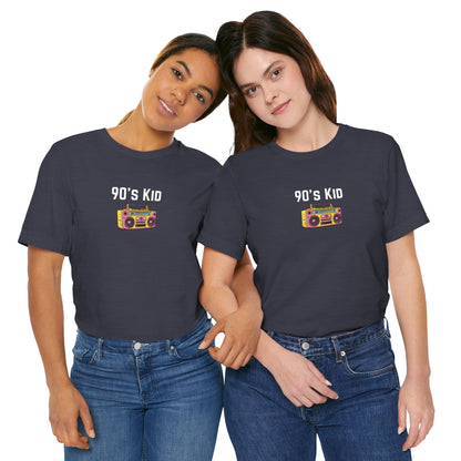 Retro Boombox Tee — 90s Kid Graphic T-Shirt