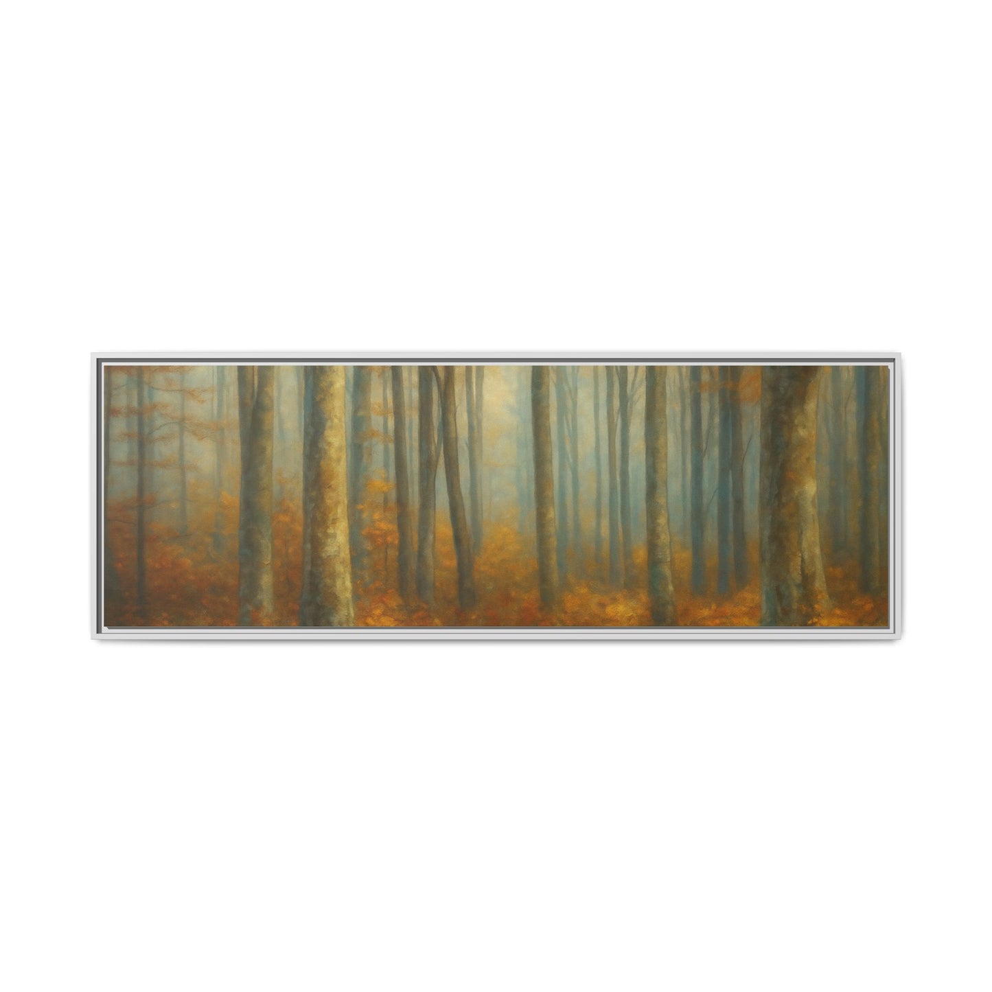 Autumn Forest Canvas Art, Framed Wall Decor, Rustic Home Decor, Nature Artwork, Gift for Nature Lovers - TRV