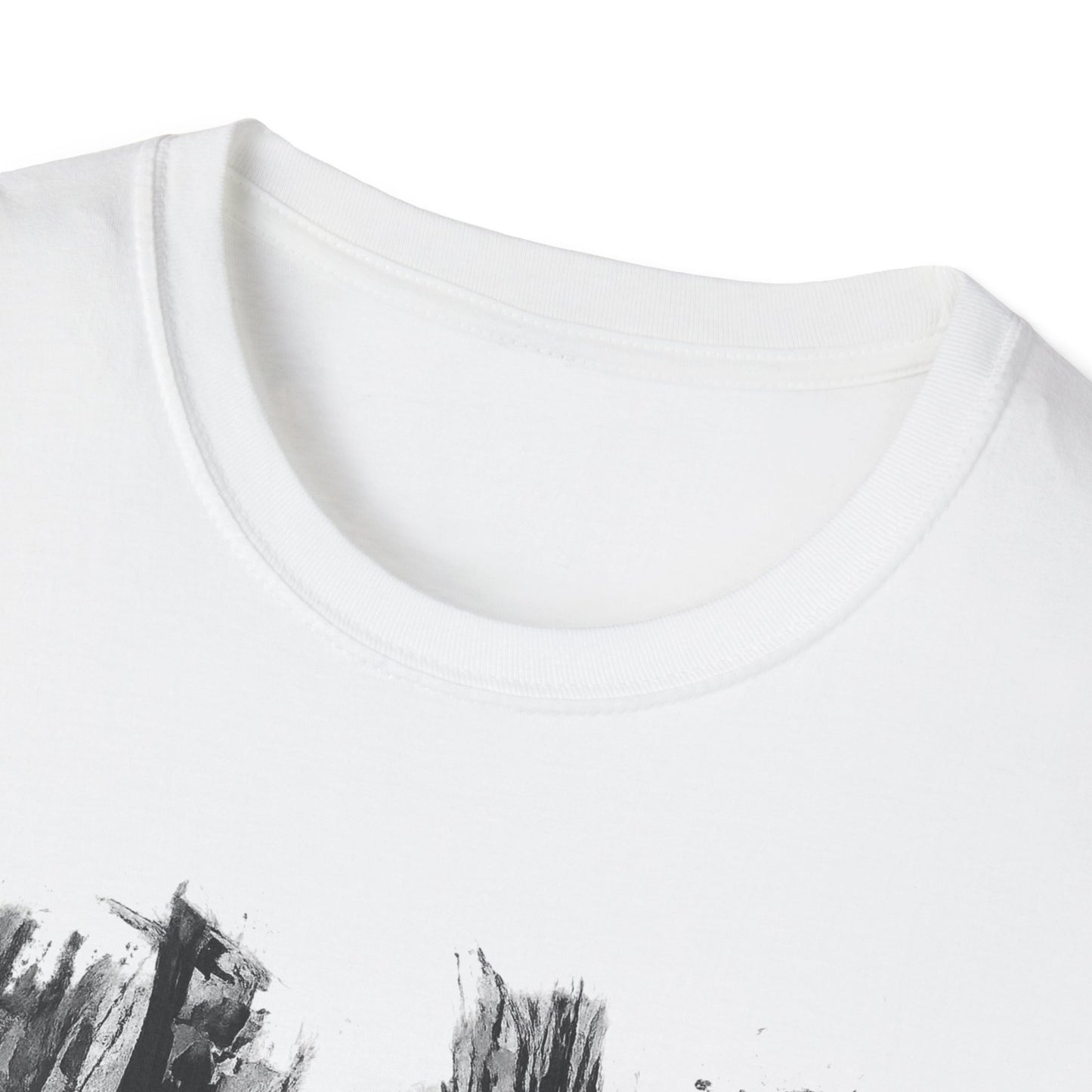 Minimalist Nature-Inspired Unisex Softstyle T-Shirt, Casual Wear, Everyday Style, Gift for Nature Lovers, Eco-Friendly Fashion