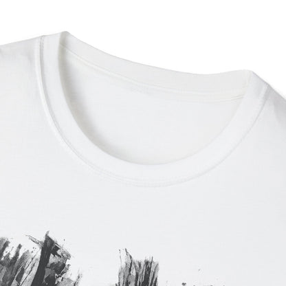 Minimalist Nature-Inspired Unisex Softstyle T-Shirt, Casual Wear, Everyday Style, Gift for Nature Lovers, Eco-Friendly Fashion