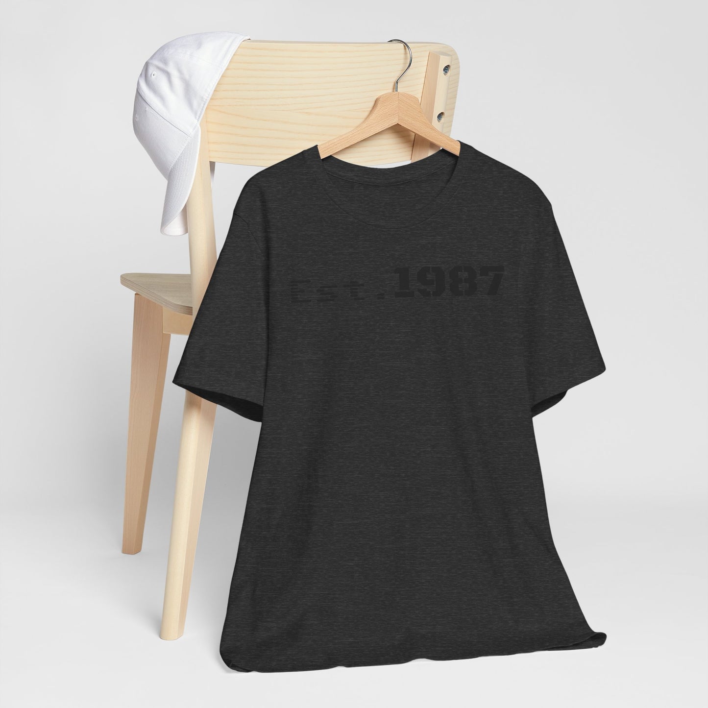 Est. 1987 Unisex Tee - Vintage Style Shirt, 80s Birth Year Gift, Casual Wear, Birthday T-Shirt, Retro Graphic Tee