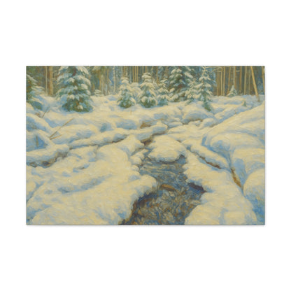 Winter Wonderland Canvas Art, Cozy Home Decor, Winter Landscape Wall Art, Nature Print, Holiday Gift Idea
