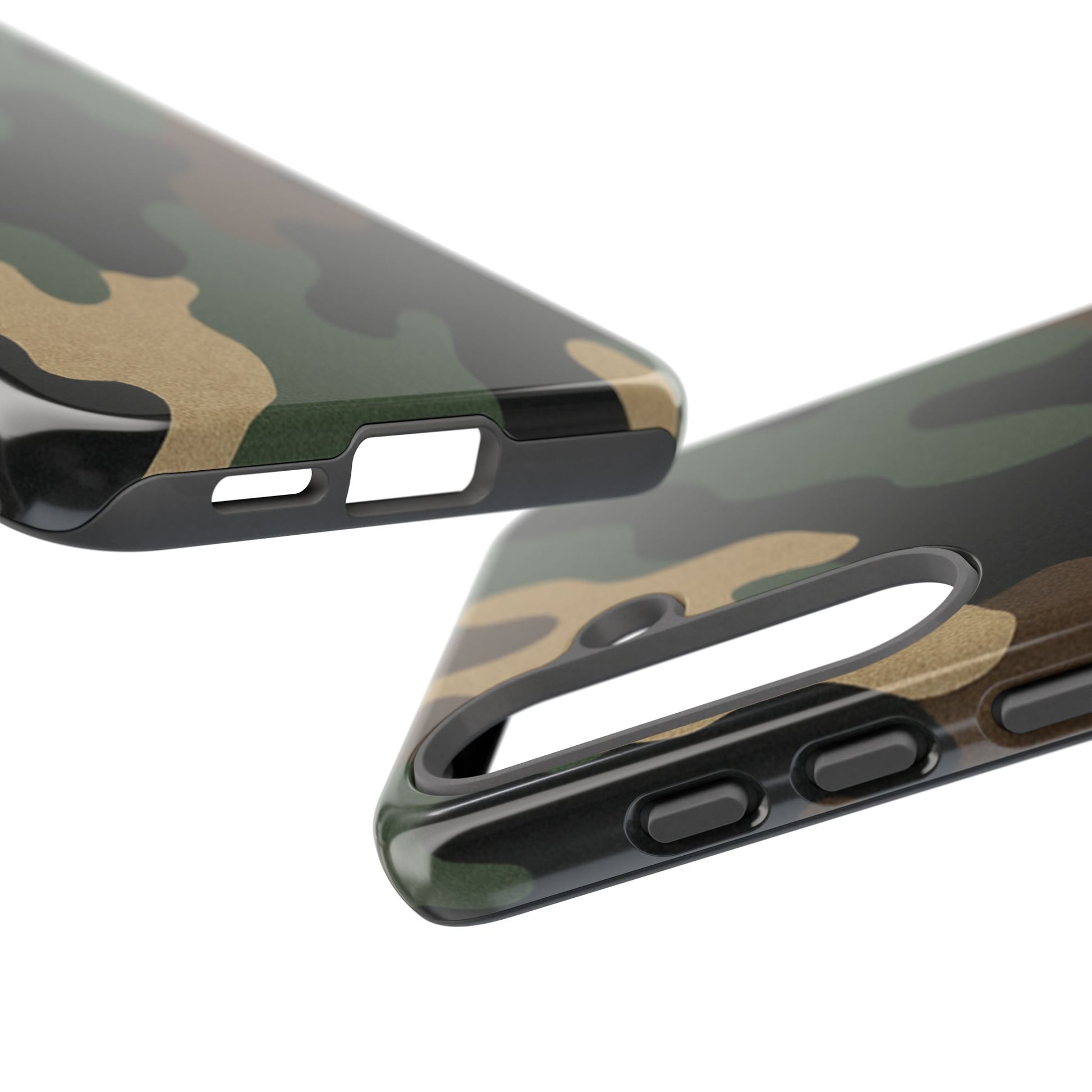 Camouflage Phone Case, Tough Phone Cover, Military Style Accessory, Protective Case for Men, Gifts for Soldiers - TRV