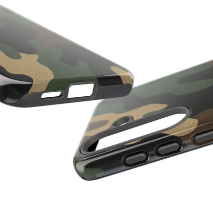 Camouflage Phone Case, Tough Phone Cover, Military Style Accessory, Protective Case for Men, Gifts for Soldiers - TRV