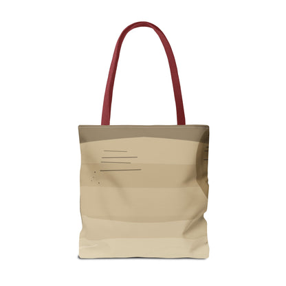 Abstract Neutral Waves Tote Bag | Geometric Circle Pattern
