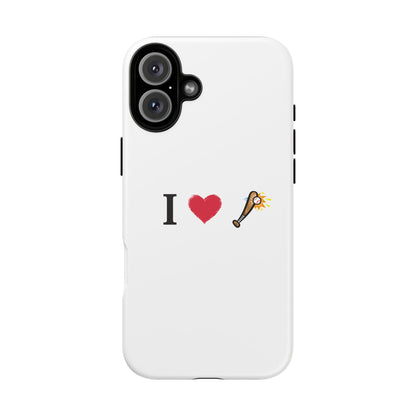 I Love Baseball Vibe Phone Case - Tough Cases for Sports Lovers, Gifts for Athletes, Fun Accessories, iPhone and Android Compatible - TRV