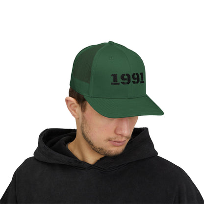 Vintage 1991 Snapback Trucker Cap, Retro Hat, Unisex Baseball Cap, Gift for Birth Year 1991, Casual Style Headwear - TRV