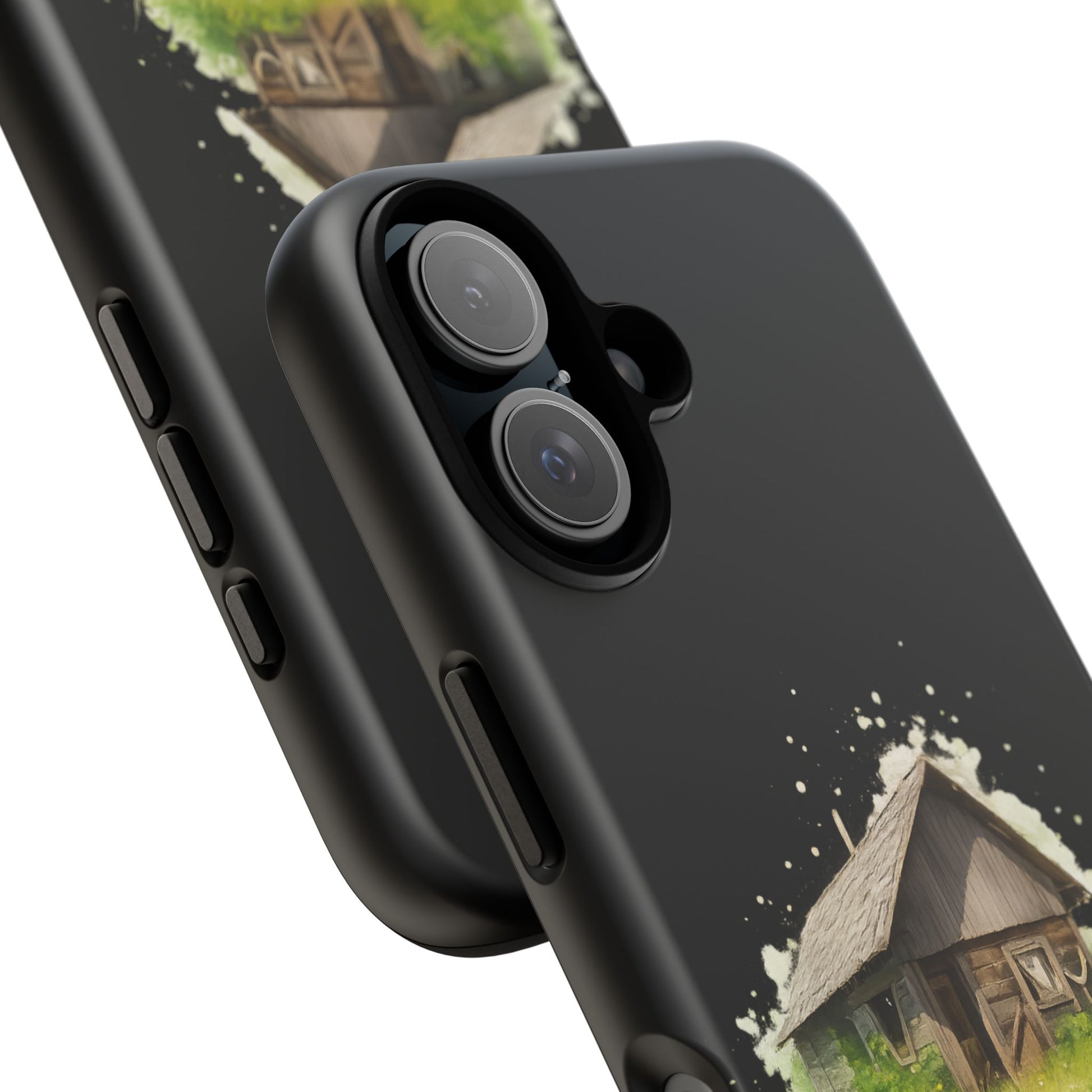 Rustic Farmhouse Phone Case, Cute Cottage Design, Tough Cases for Nature Lovers, Eco-Friendly Gift, Customizable Tech Accessories - TRV