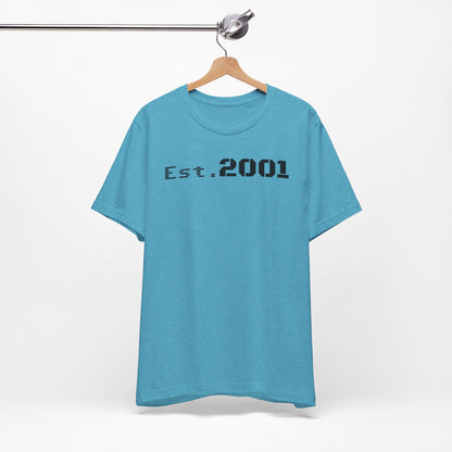 Est. 2001 Unisex Tee - Timeless Casual Wear, Birthday Gift, Nostalgic Fashion, Everyday Comfort, Trendy Streetwear