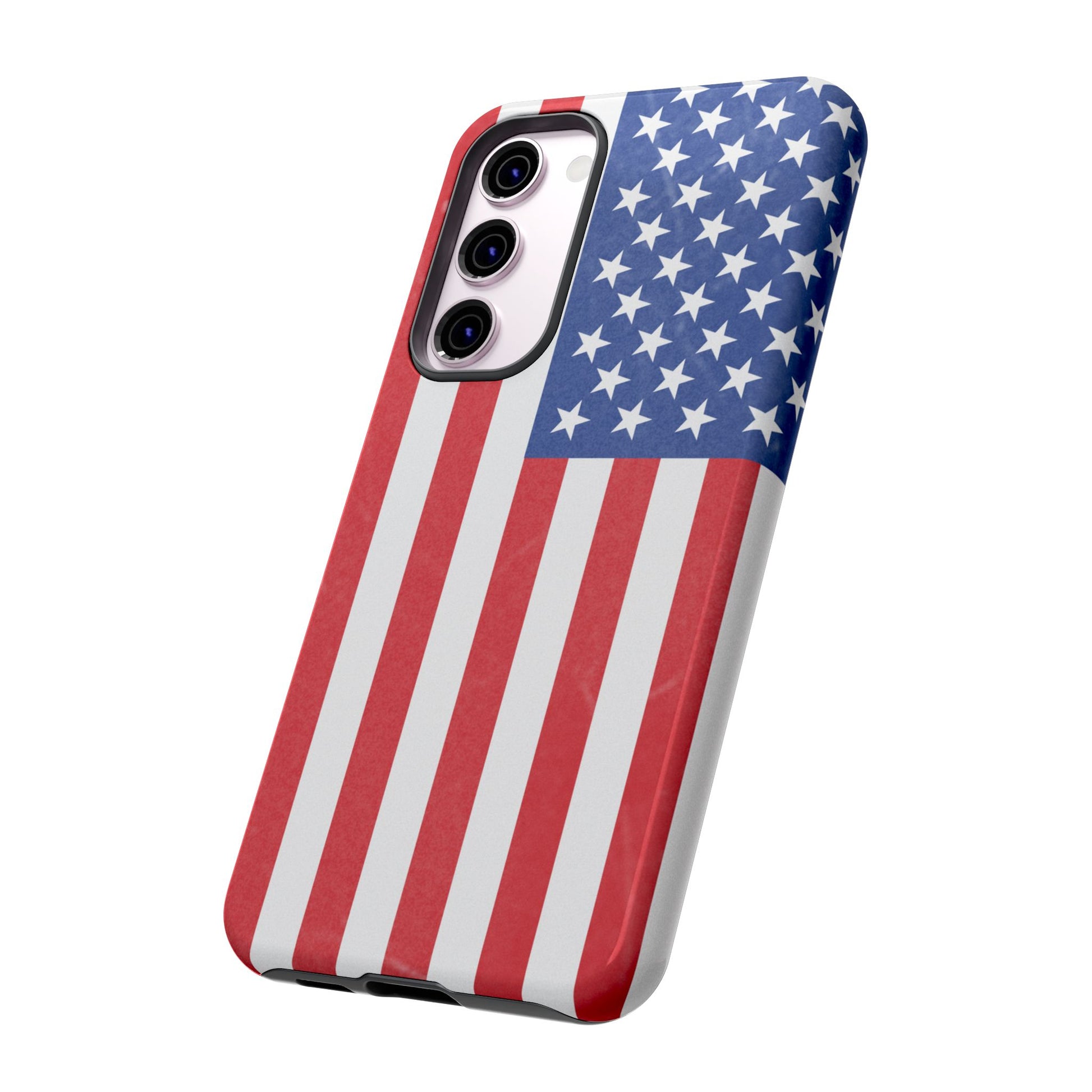 Patriotic Phone Case - Tough Cases for Veterans, USA Lovers, Independence Day, Memorial Day, Flag Design - TRV