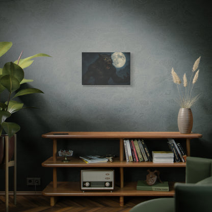 Werewolf Moon Canvas Art | Dark Fantasy Decor for Halloween, Gothic Home, Werewolf Lover Gift, Unique Wall Art, Spooky Decor
