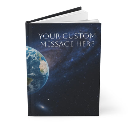 Earth from Space Journal | Galaxy Night Sky Hardcover Notebook - TRV