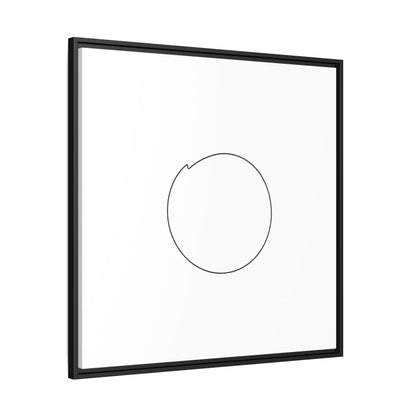 Minimal Circle Line Matte Canvas Framed | Modern Abstract Wall Art