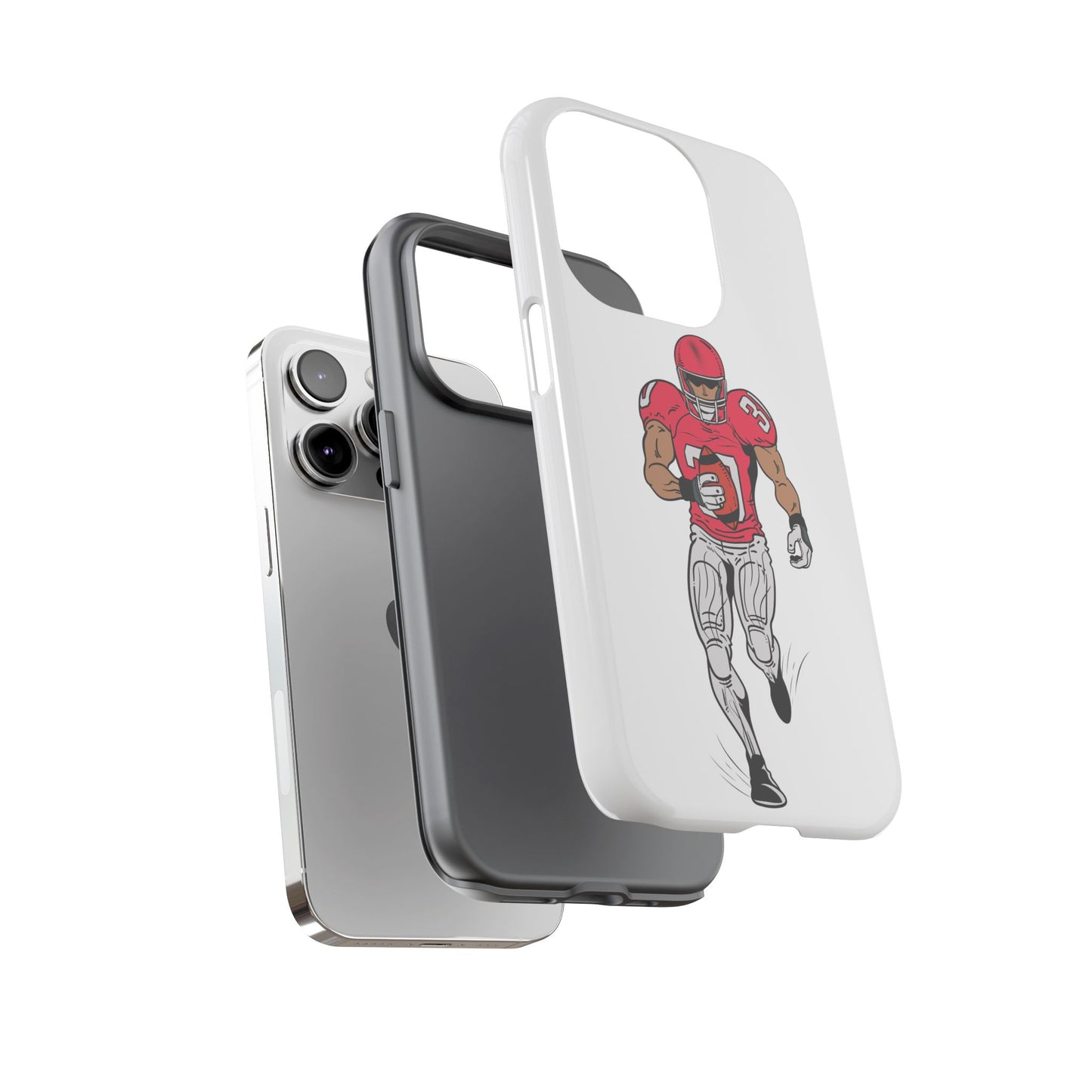 Football Player Tough Case, Sports Phone Cover, Athlete Gift, Tough Phone Case, Fall Sports, Football Lover's Accessory - TRV