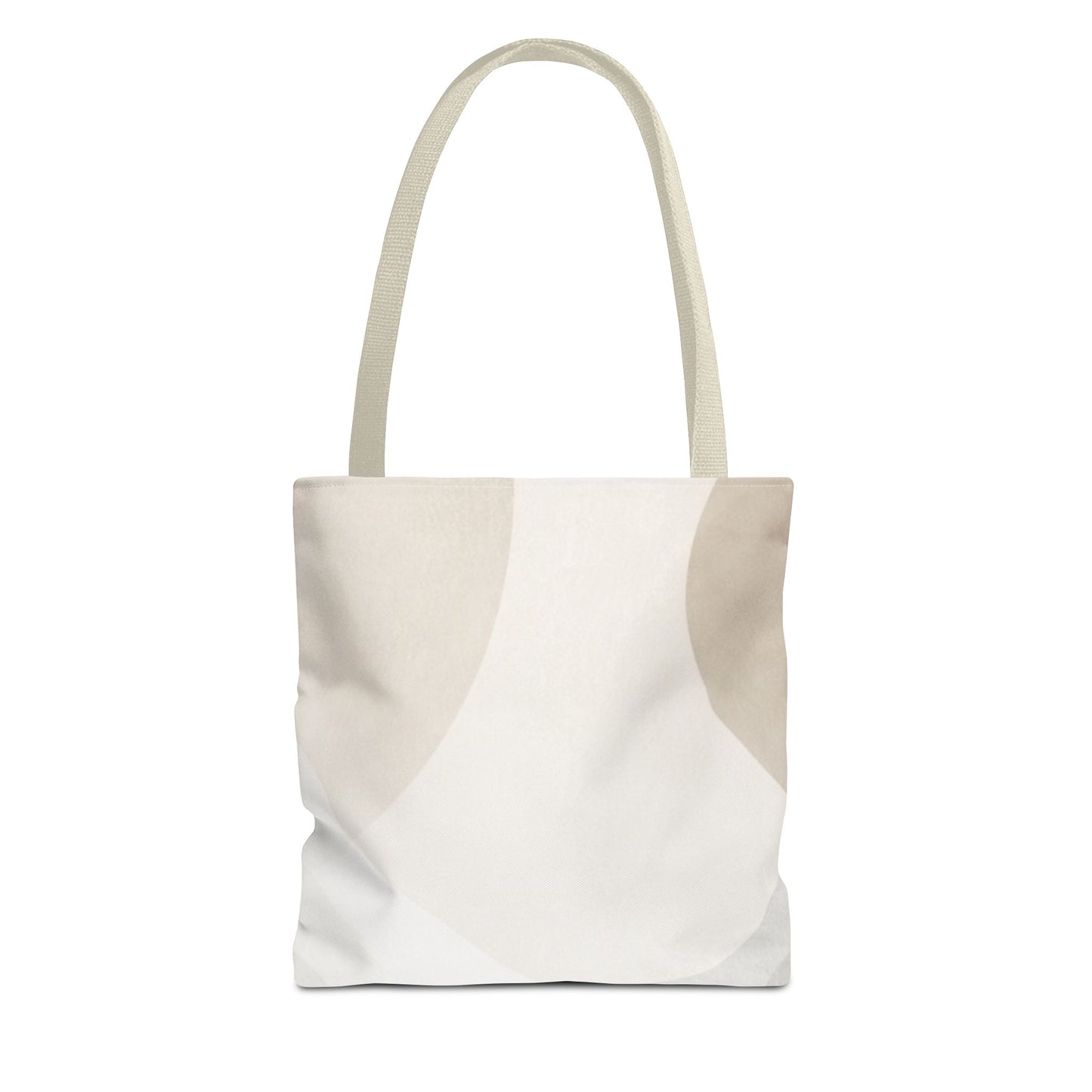 Neutral Abstract Geometric Tote Bag | Minimal Beige Shapes