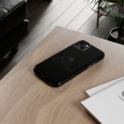 Werewolf Phone Case, Tough Cases, Black Panther Design, Gift for Animal Lovers, Phone Accessories, Fierce Phone Protection - TRV