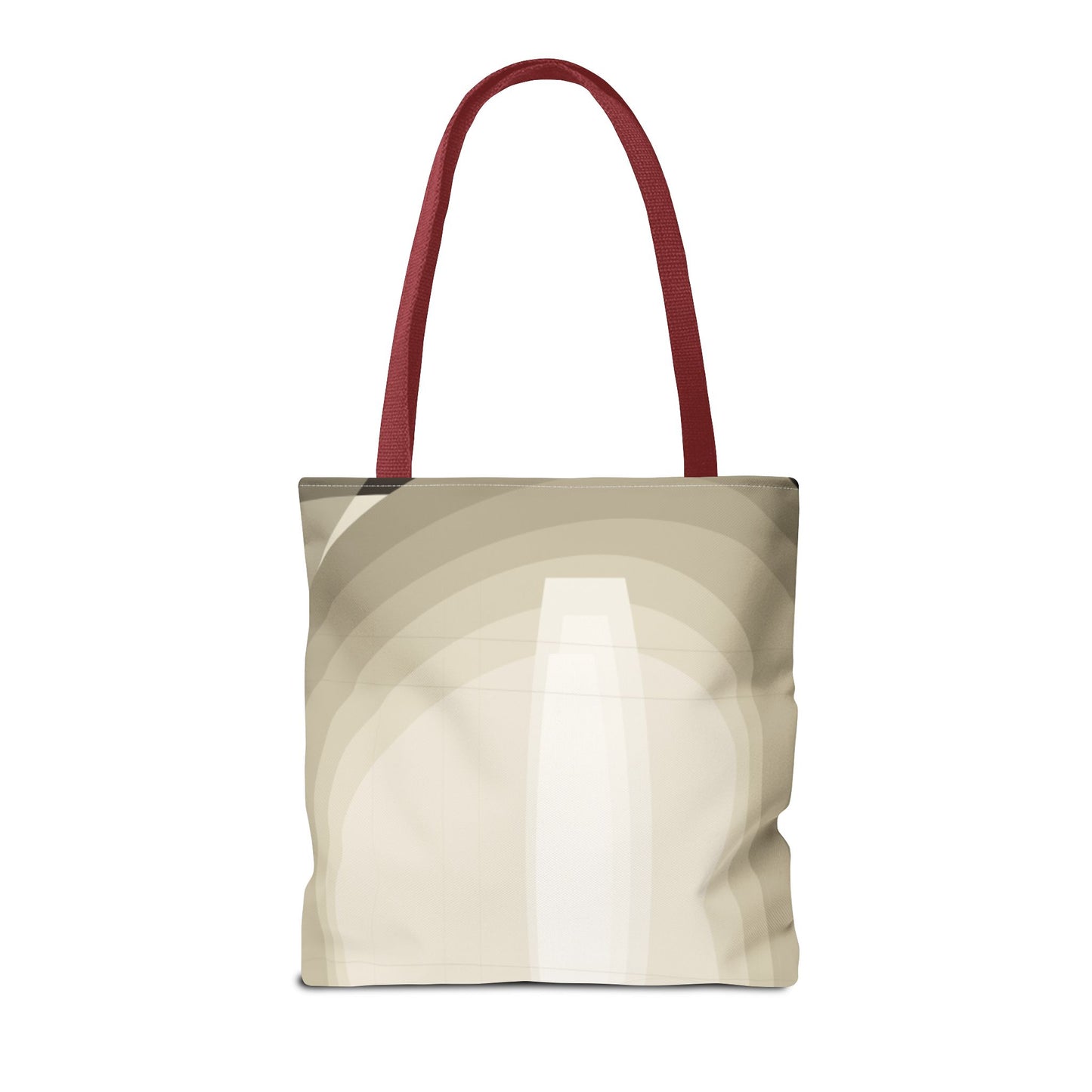 Neutral Abstract Light Beam Tote Bag | Minimalist Geometric Pattern