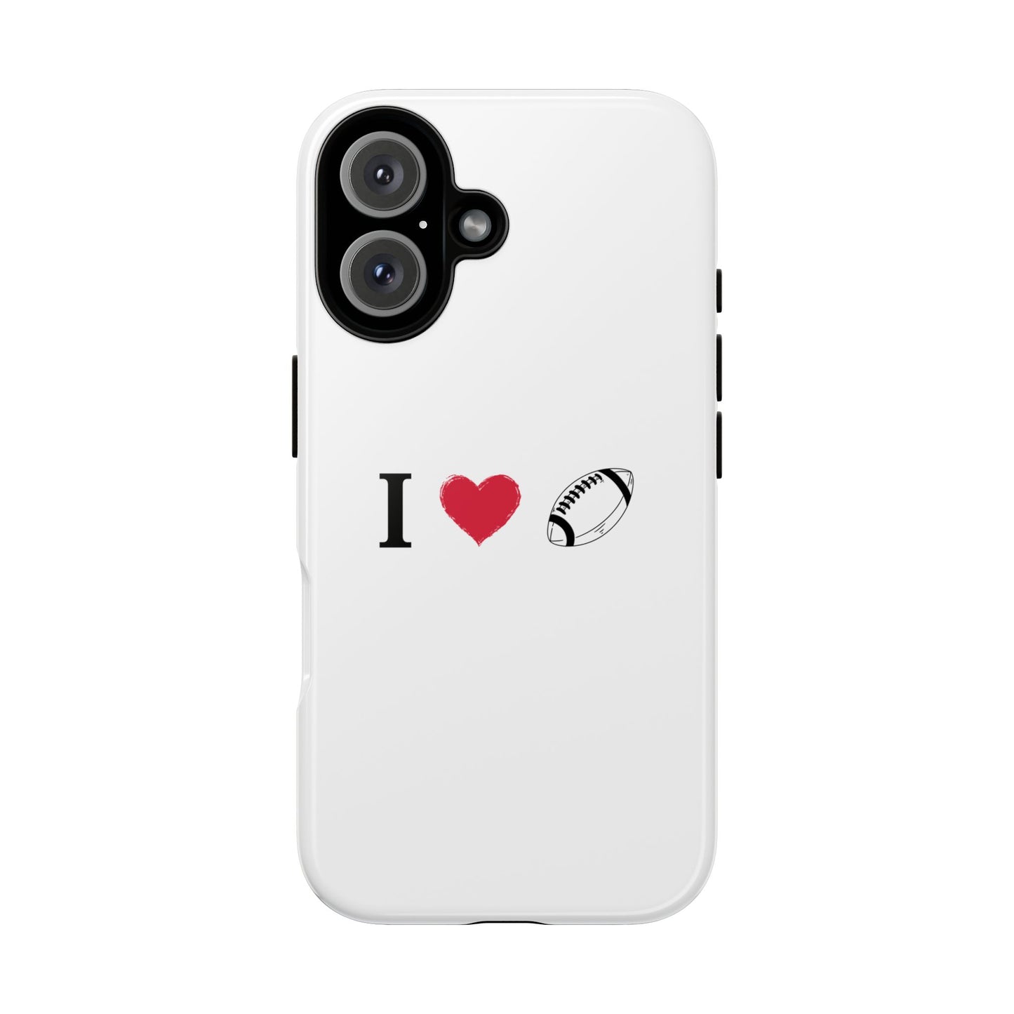 Football Love Phone Case - Tough Cases, Unique Sports Lover Gift, Personalized Cellphone Cover, Birthday Present, Sports Equipment - TRV
