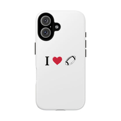 Football Love Phone Case - Tough Cases, Unique Sports Lover Gift, Personalized Cellphone Cover, Birthday Present, Sports Equipment - TRV
