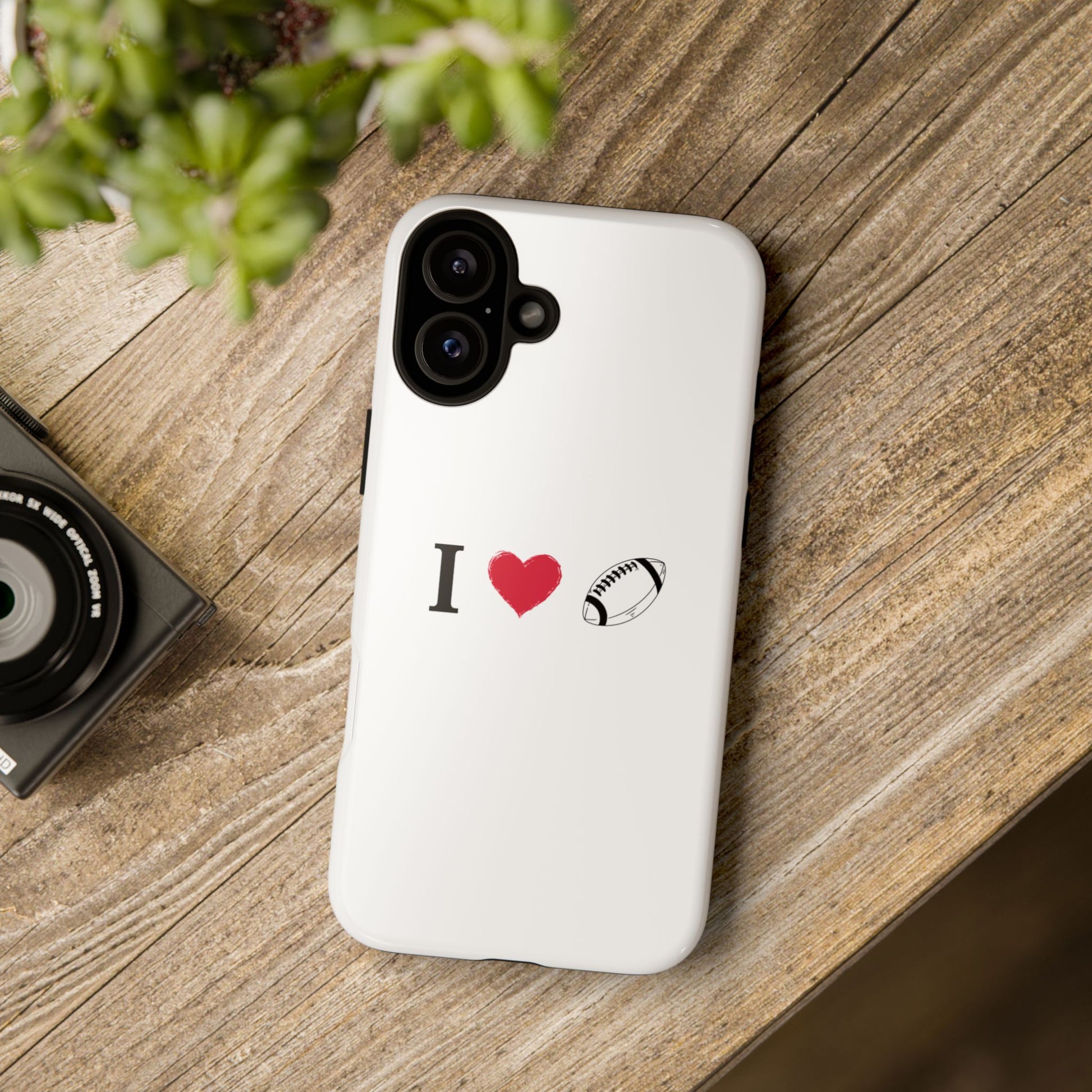 Football Love Phone Case - Tough Cases, Unique Sports Lover Gift, Personalized Cellphone Cover, Birthday Present, Sports Equipment - TRV