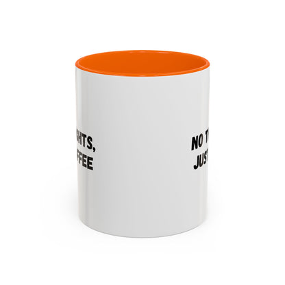 No Thoughts Just Coffee Mug - Fun Coffee Cup, Perfect for Coffee Lovers, Gift for Birthdays, Office Essentials, Unique Caffeine Lover's
