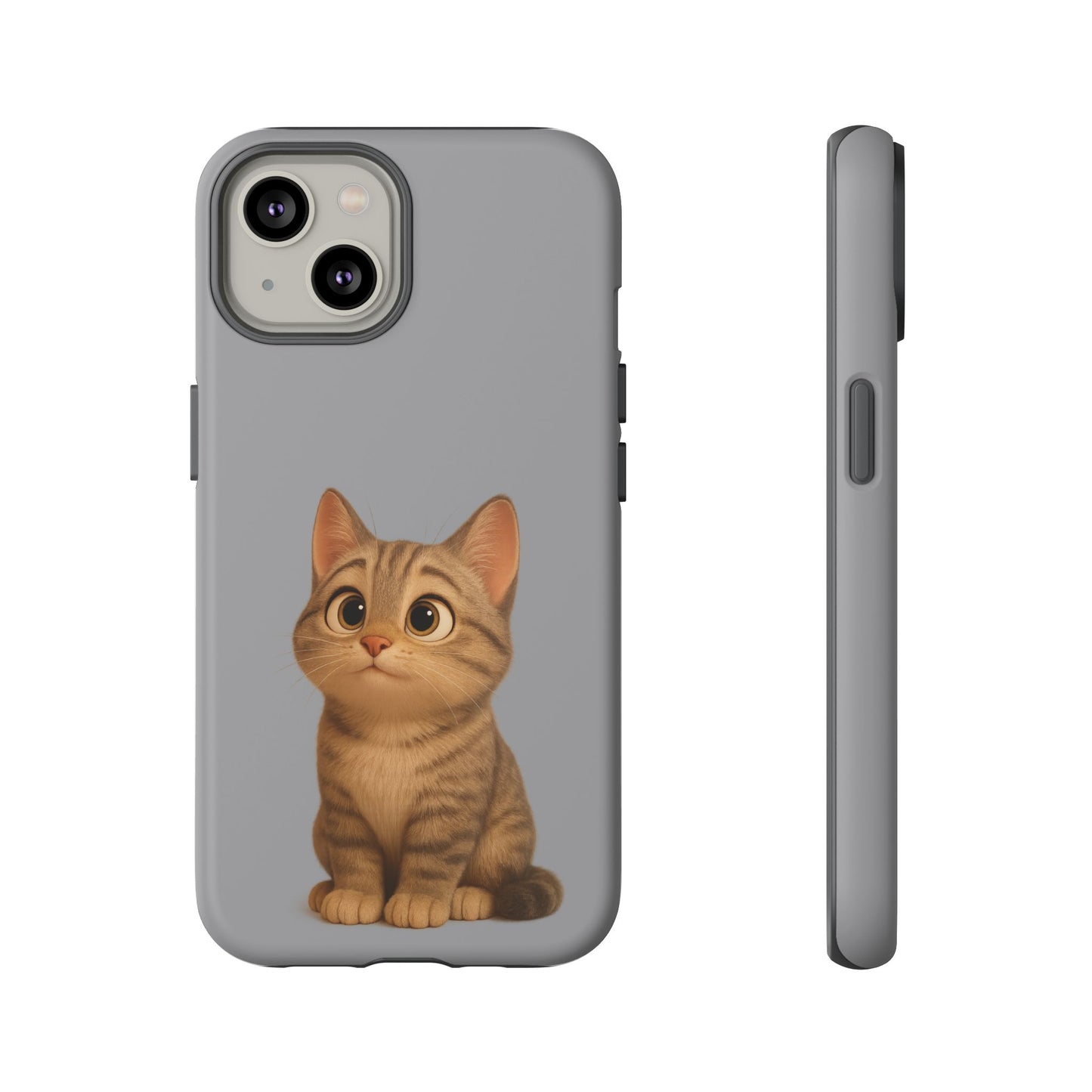 Cute Cat Phone Case, Kawaii Pet Accessory, Gift for Cat Lovers, Animal Phone Cover for Kids, Unique Kitty Design, Birthdays, Holidays - TRV