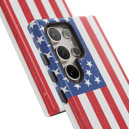 American Flag Phone Case - Patriotic Cell Cover, Tough Cases, USA Pride, Independence Day Gift, Veteran's Day, Phone Protection - TRV