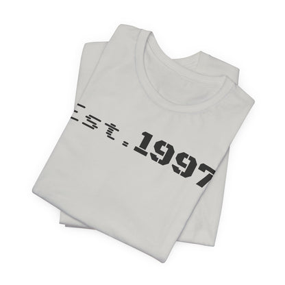 Vintage Est. 1997 Unisex Tee, Gift for Birthdays, Celebrations, Casual Wear, Retro Fashion, Cool Graphic T-Shirt - TRV