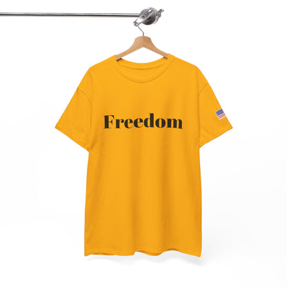 Freedom script tee | T-Shirt, American flag sleeve - TRV