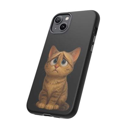 Cute Cat Phone Case, Adorable Kitty Cover, Pet Lover Gift, Unique Animal Design, Customizable Mobile Case - TRV