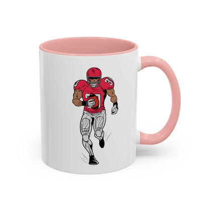 Football Player Coffee Mug, Sports Fan Gift, Motivational Coffee Cup, Game Day Mug, Unique Sports Merchandise
