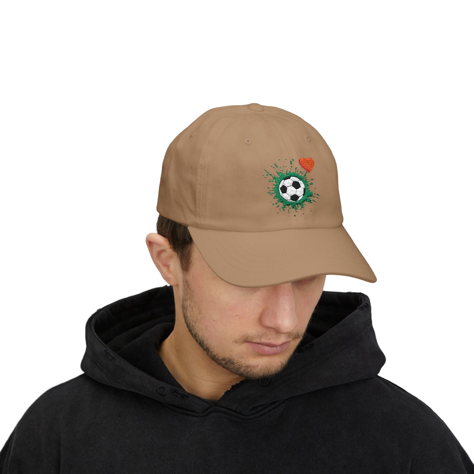 Soccer Love Dad Cap | Perfect Gift for Sports Lovers, Father's Day, Outdoor Events, Casual Wear, Adjustable Cap - TRV