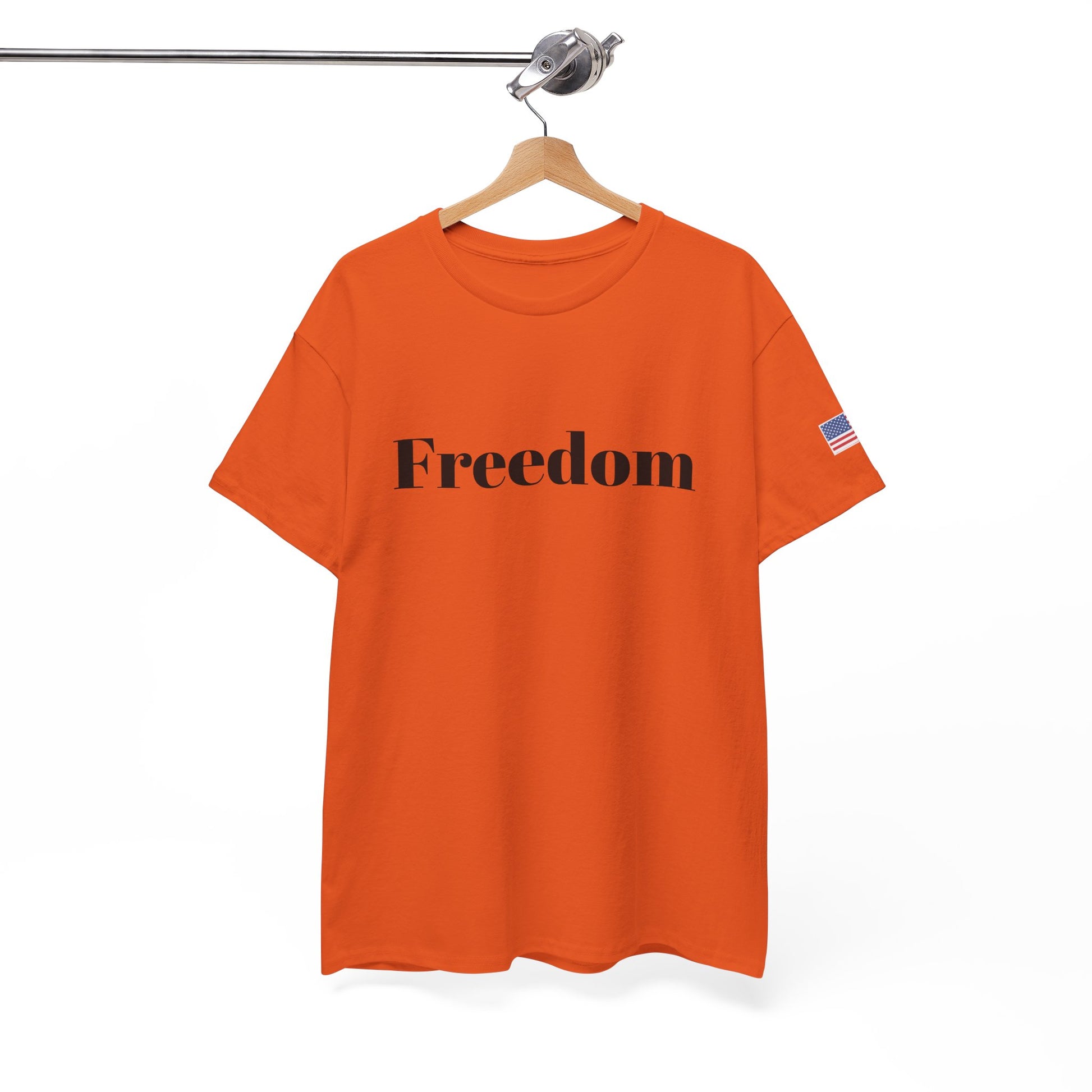 Freedom script tee | T-Shirt, American flag sleeve - TRV