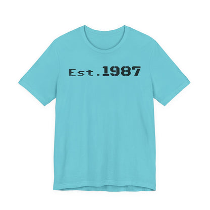 Est. 1987 Unisex Tee - Vintage Style Shirt, 80s Birth Year Gift, Casual Wear, Birthday T-Shirt, Retro Graphic Tee
