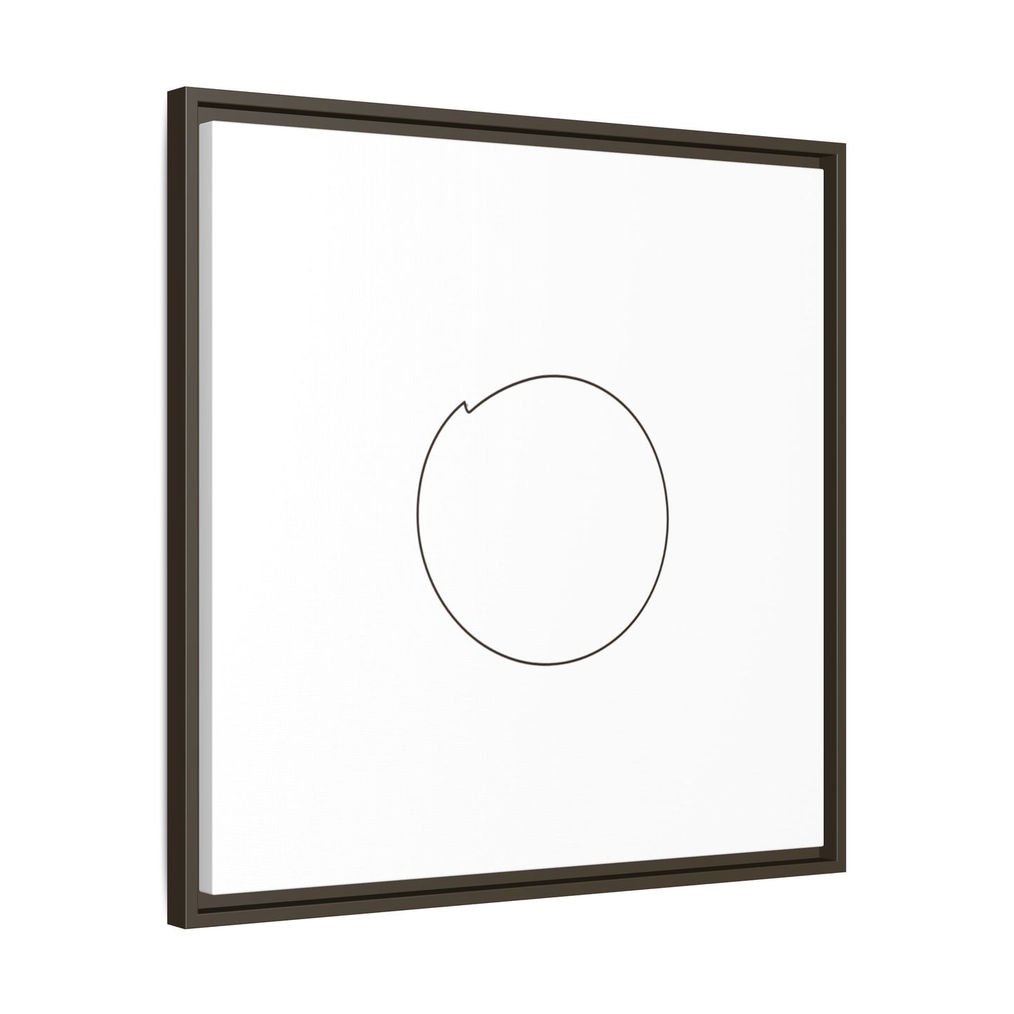 Minimal Circle Line Matte Canvas Framed | Modern Abstract Wall Art