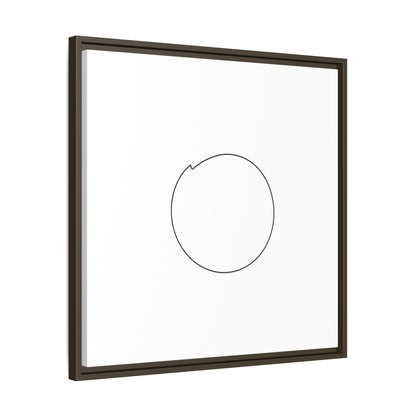 Minimal Circle Line Matte Canvas Framed | Modern Abstract Wall Art