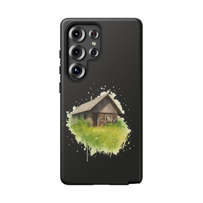 Rustic Farmhouse Phone Case, Cute Cottage Design, Tough Cases for Nature Lovers, Eco-Friendly Gift, Customizable Tech Accessories - TRV