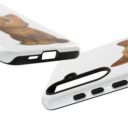 Cute Cat Phone Case, Funny Kitty Case, Animal Lover Gift, Cat Lover Accessory, Unique Cat Design Case, Pet Mom Gift - TRV