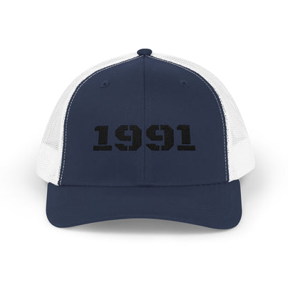 Vintage 1991 Snapback Trucker Cap, Retro Hat, Unisex Baseball Cap, Gift for Birth Year 1991, Casual Style Headwear - TRV