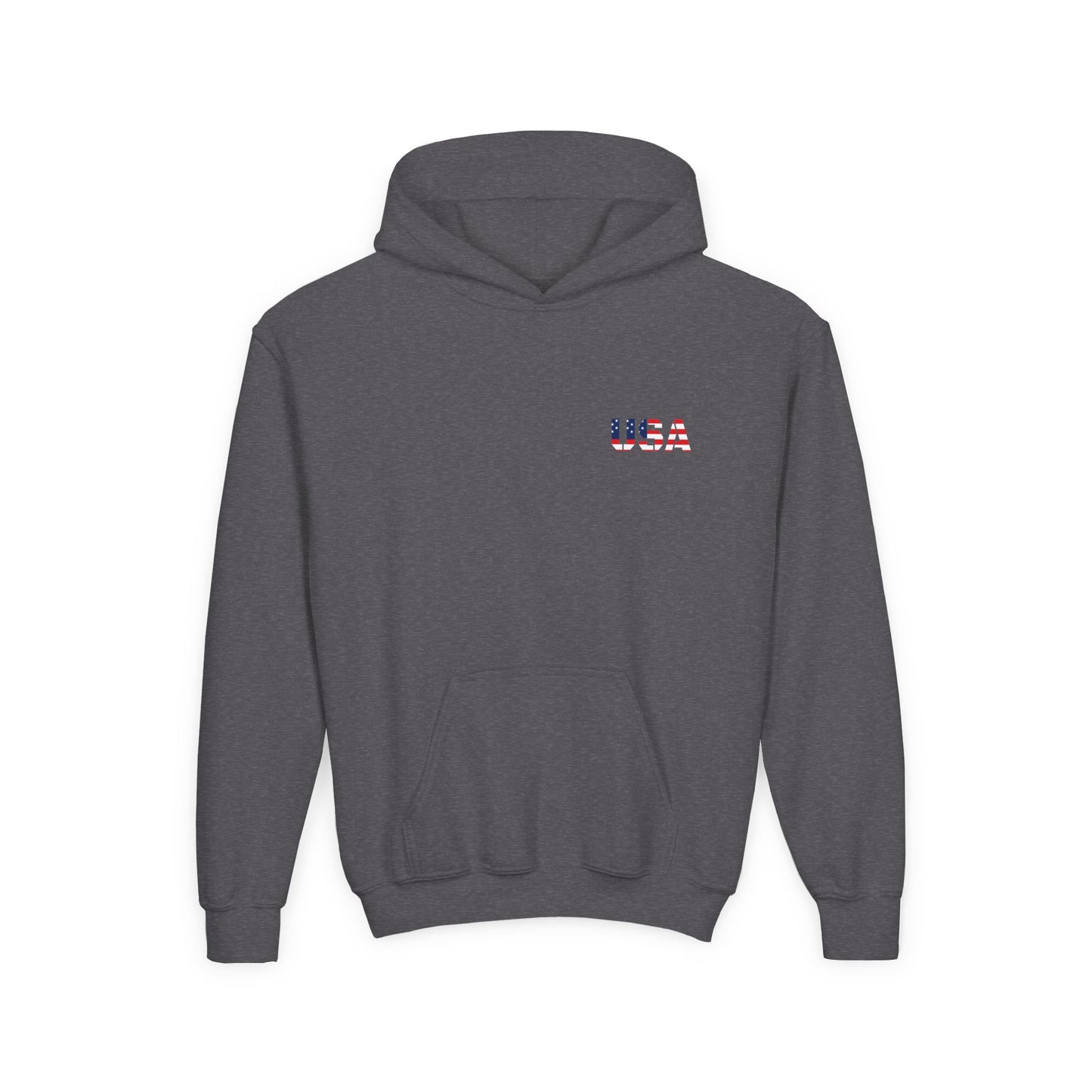 USA Flag Youth Hoodie, Youth Sweatshirt, Cool Hoodie for Kids, American Pride Apparel, Comfortable Boys and Girls Sweatshirt
